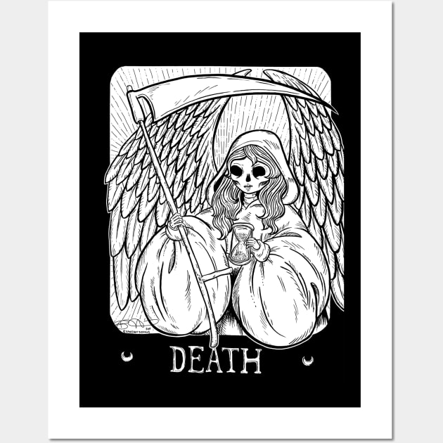 Death Card Wall Art by SpacebatDesigns 